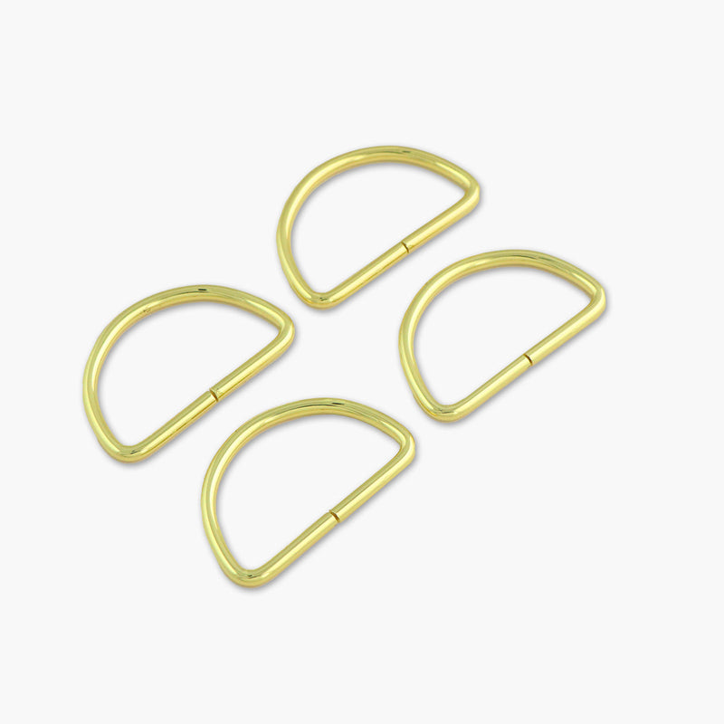 2" D-Rings Gold from Sallie Tomato - Set of 4