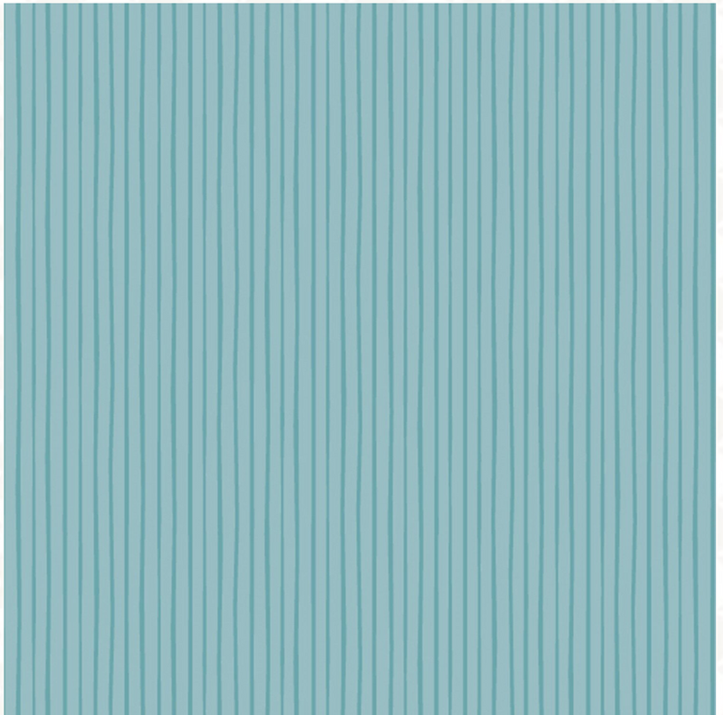 DUSTY TURQUOISE Rows, Felicity Basics by Felicity Fabrics