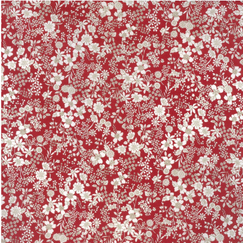 RED Floral Flownny  Lawn from KOKKA