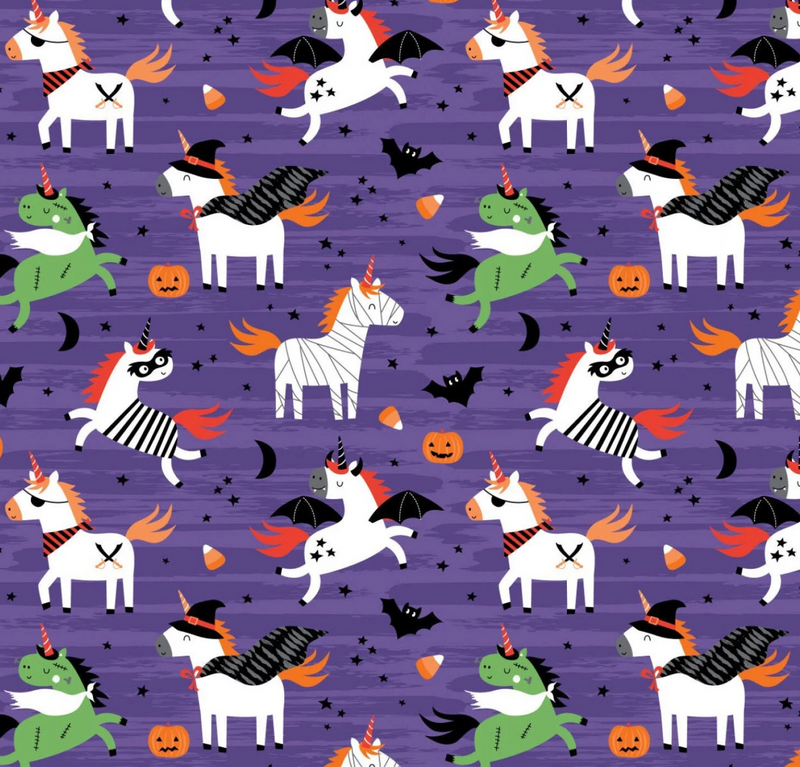 PURPLE Halloween Unicorns, It&