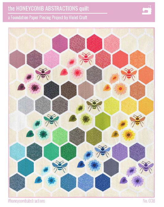 Honeycomb Abstractions Quilt Pattern by Violet Craft