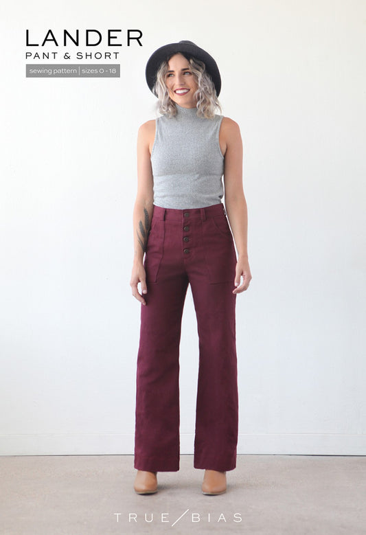 Lander Pants Pattern from True Bias