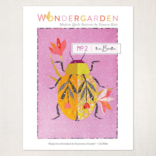 The Beetle #2 Wondergarden Quilt Pattern by Tamara Kate Design