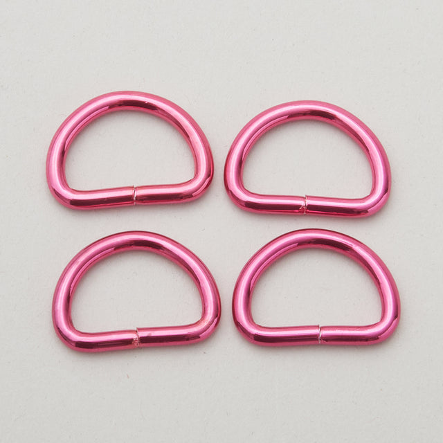 Set of 4 D-Rings Tula Pink for Sallie Tomato various sizes