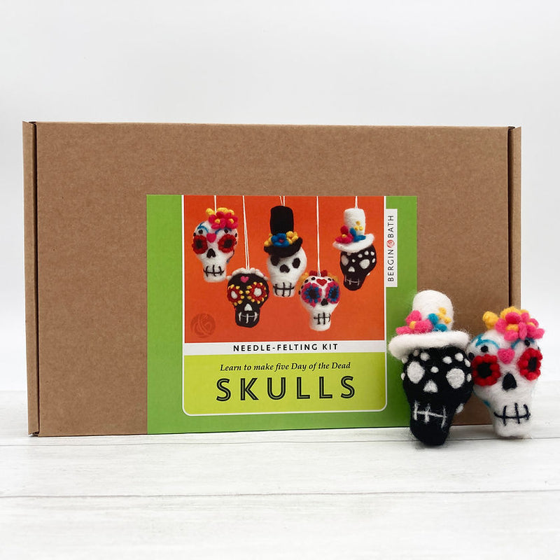 Sugar Skulls Needle Felting Kit from Berlin & Bath