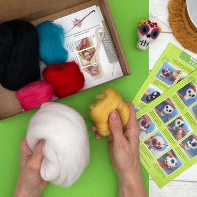 Sugar Skulls Needle Felting Kit from Berlin & Bath