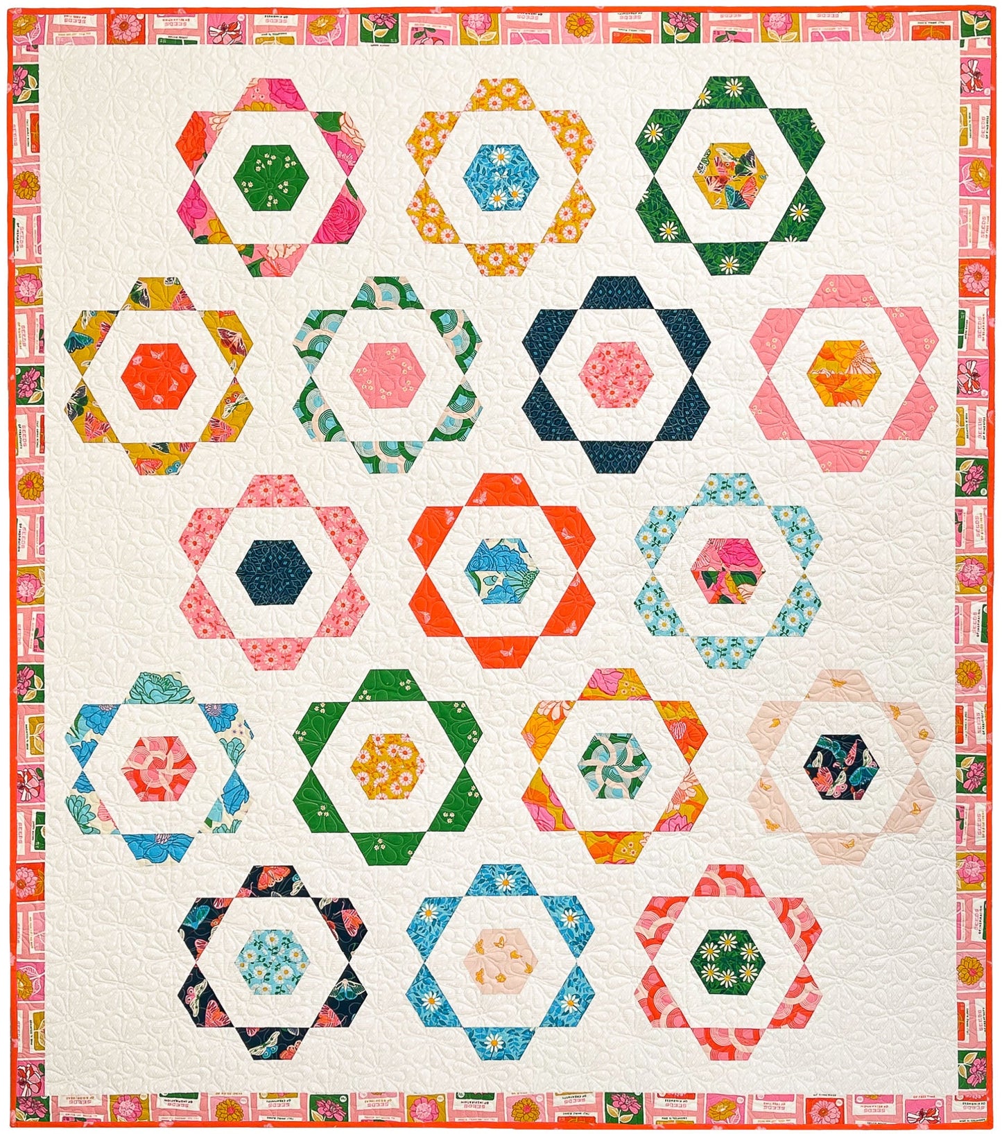 Flowerland Quilt Pattern from Sew Mariana