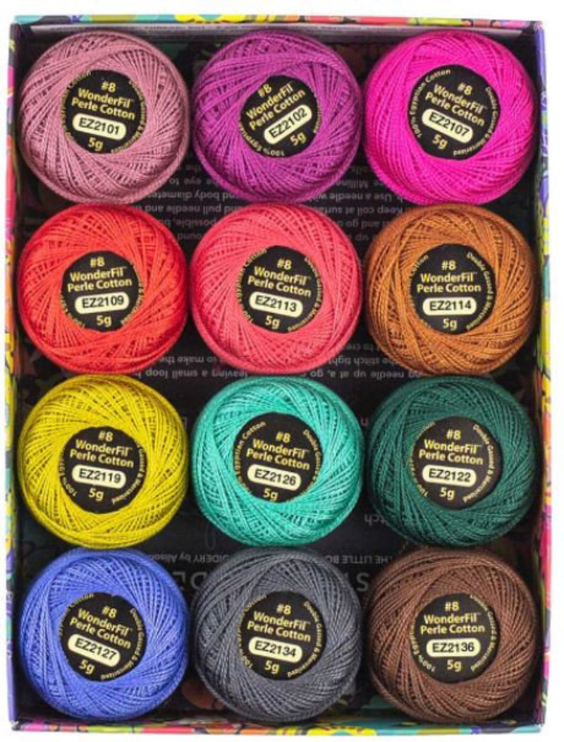 Alison Glass for Wonderfil Perle Cotton thread - FLORA