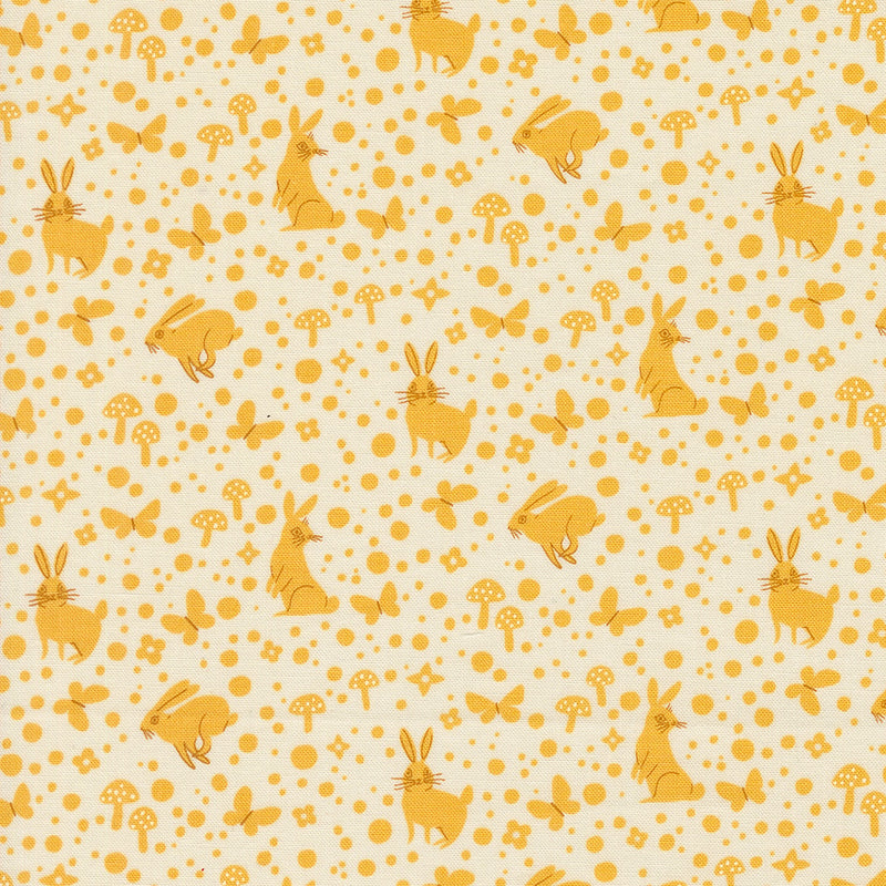 EGGSHELL GOLDEN Wonder Dot from Love Letter by Lizzy House, Moda Fabrics