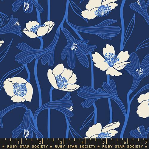 NAVY Water Flowers from Water, A Collaborative Collection for Ruby Star Society