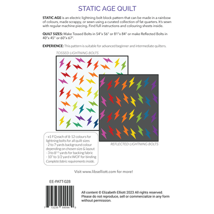 Static Age Quilt Pattern by Libs Elliott