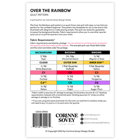 Over The Rainbow Pattern by Corrine Sovey Design Studios