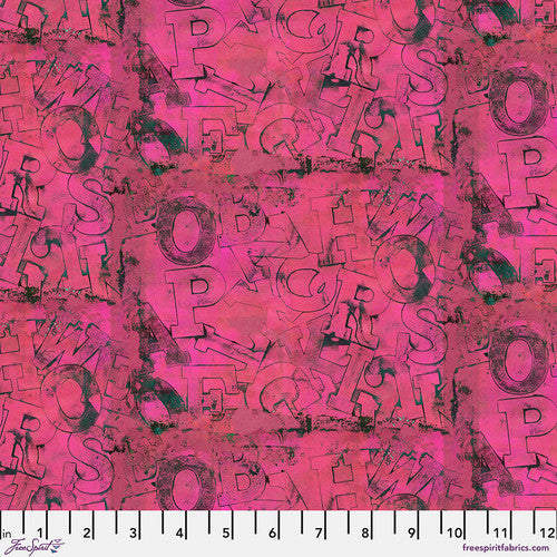 WATERMELON, Intertwine, Ravel from e bond for Freespirit Fabrics