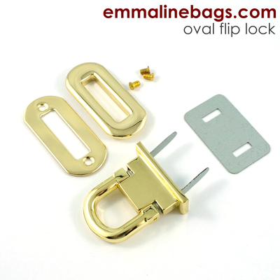 Oval Flip Lock from Emmaline Bags