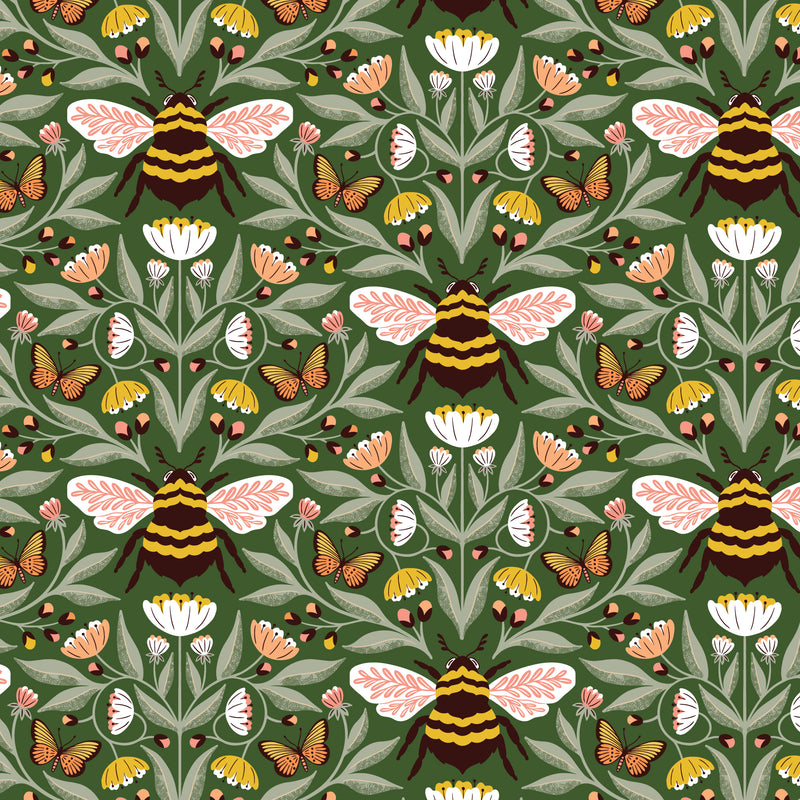 JADE Bee-utiful, Honey Garden by Juliana Tipton, Cloud9 Organic Cotton