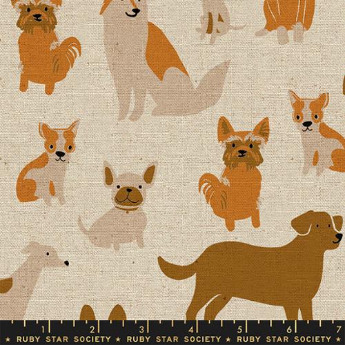 NATURAL CANVAS Dog Medley from Dog Park by Sarah Watts, Ruby Star Society