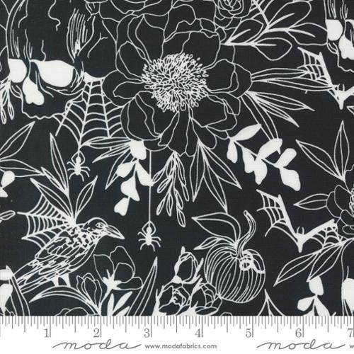 MIDNIGHT GHOST Haunted Garden from Noir by Alli K Design, Moda