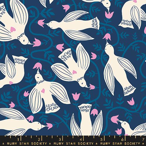 BLUEBELLHummingbirds From Endpaper by Jen Hewett for Ruby Star Society