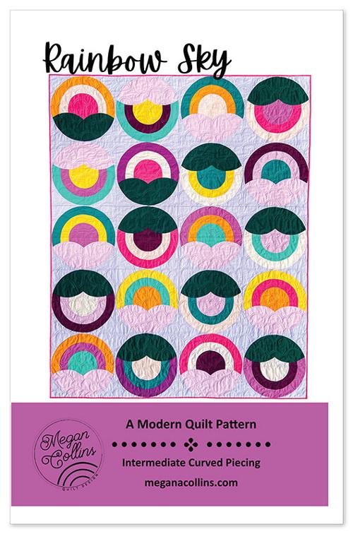 Rainbow Sky Quilt Pattern by Megan Collins Design