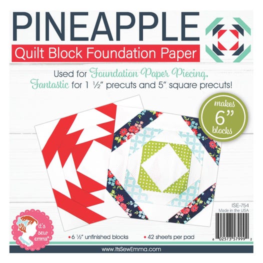 Pineapple 6in Foundation Paper Pad by It&