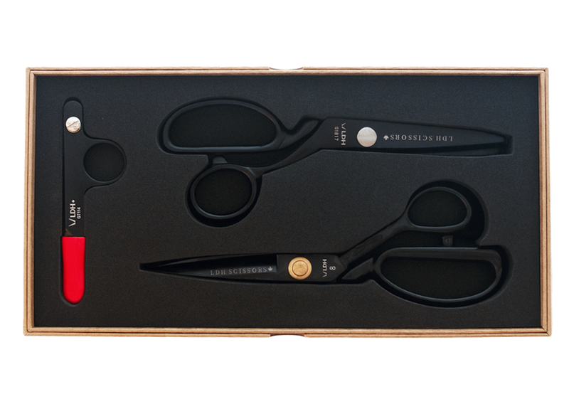 9" Midnight Edition LDH Gift Set - Fabric Shears, Pinking Shears and Thread Snips