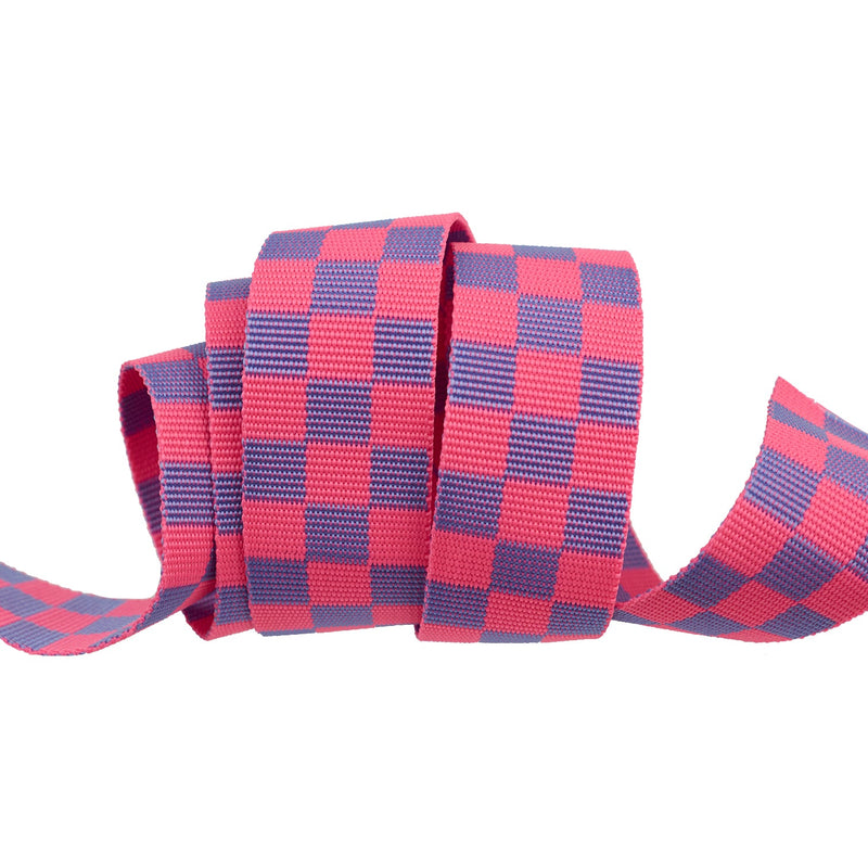 1.5" Check Please Nylon Webbing from Tula Pink (3 yards)