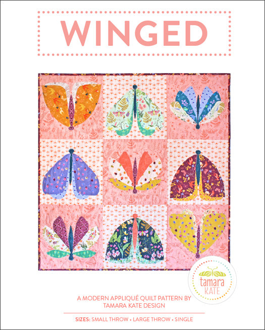 Winged Quilt Pattern by Tamara Kate Design