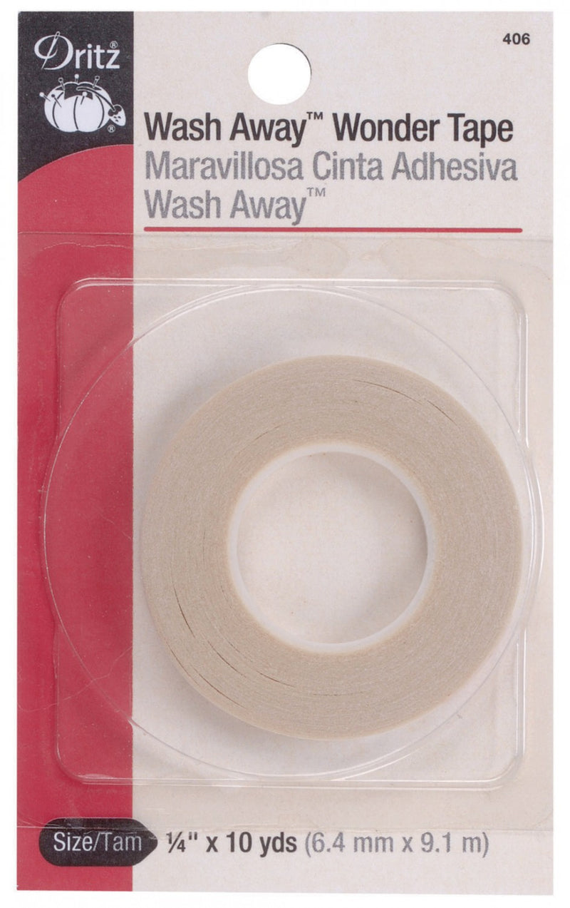 Wash Away Wonder Tape 1/4in x 10yd from Dritz