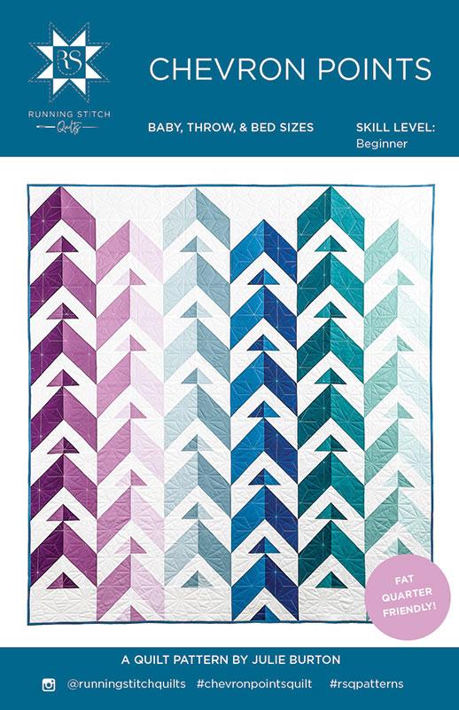 Chevron Points Quilt Pattern from Running Stitch Quilts