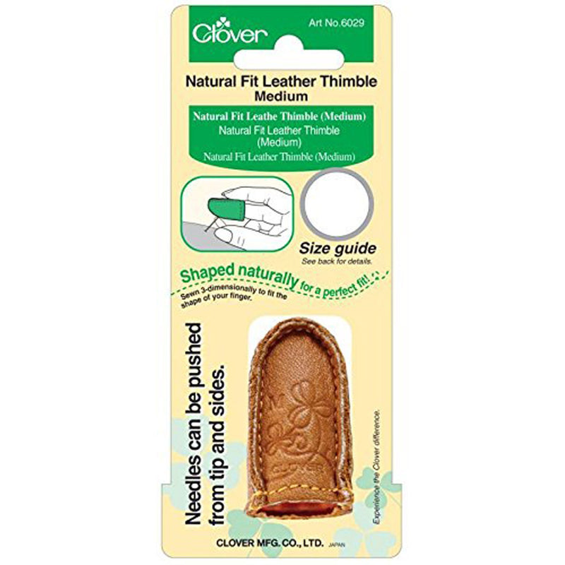 Natural Fit Leather Thimble from Clover