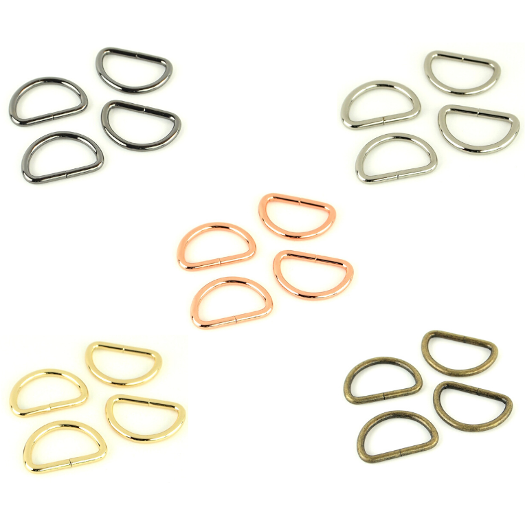 3/4" D-Rings from Sallie Tomato 4ct