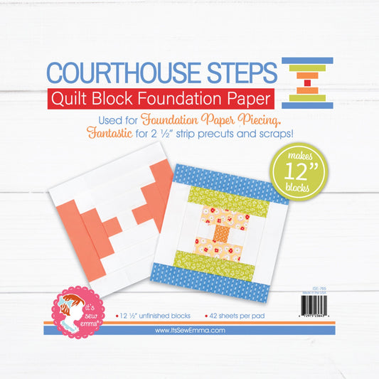 Courthouse Steps 12in Foundation Paper Pad by It's Sew Emma