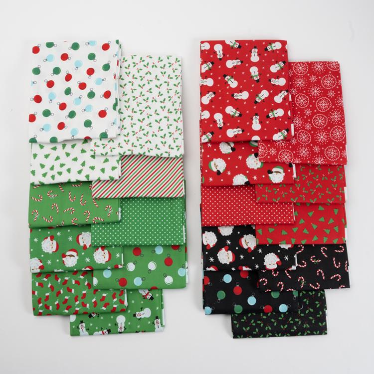 Fat Quarter Bundle, Holiday Essentials Christmas by Stacy lest Hsu, Moda