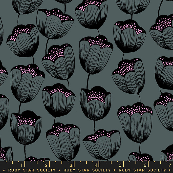 DARK GRAY, Magic Tulips from Firefly by Sarah Watts, Ruby Star Society