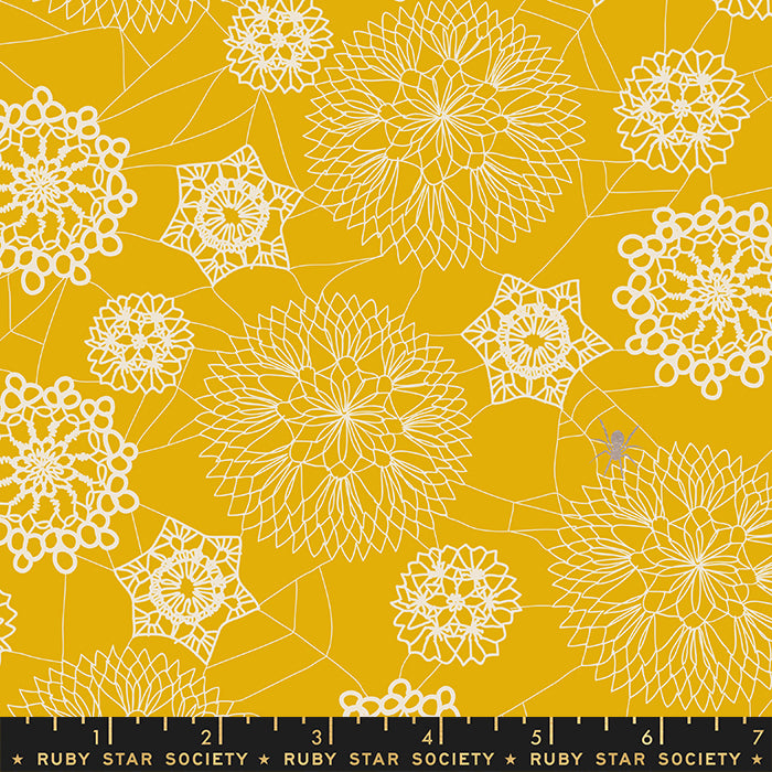 GOLDENROD, Doily Spider Web, Spooky Darlings Collaborative Collection by Ruby Star Society