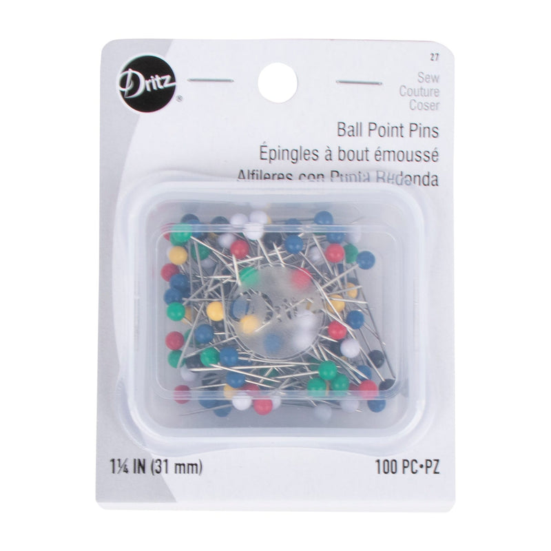 Ball Point Pins 1 1/4" 100ct 27 Dritz