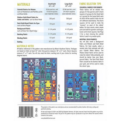 Robots, A Pattern by Elizabeth Hartman