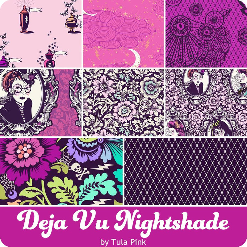 Coven Panel and Fat Quarter Bundle - Nightshade Déjà Vu Collection  by Tula Pink