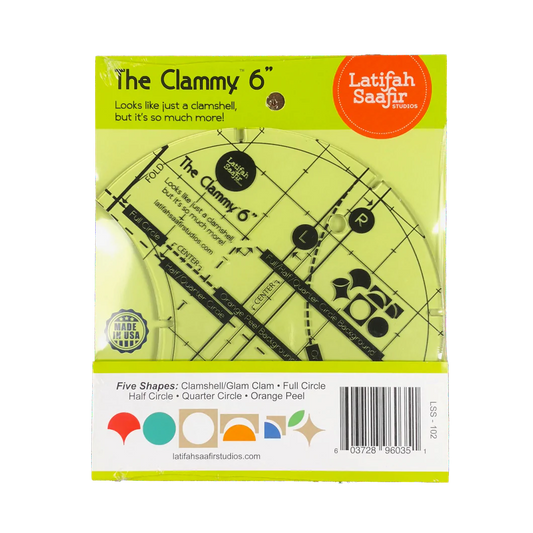 The Clammy 6" Ruler by Latifah Saafir Studios