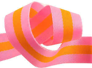 1.5" Striped Nylon Webbing from Tula Pink Yardage - Sold by the 1/4 Yard