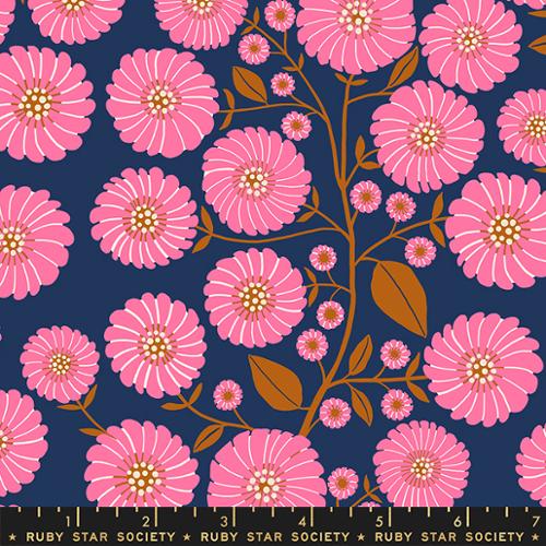 Navy, Strawflower, Floradora by Jen Hewett for Ruby Star Society