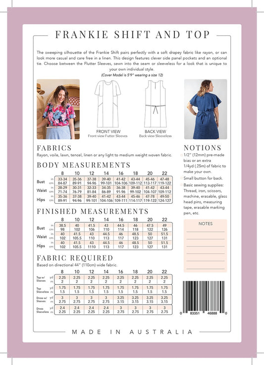 Frankie Shift and Top Pattern from Sew To Grow