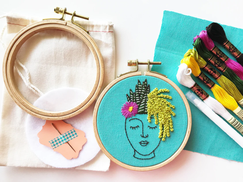 Zen Zone Embroidery Kit by Rosanna Diggs Embroidery