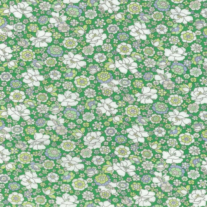 GREEN Floral 4C, Flownny I Lawn from KOKKA