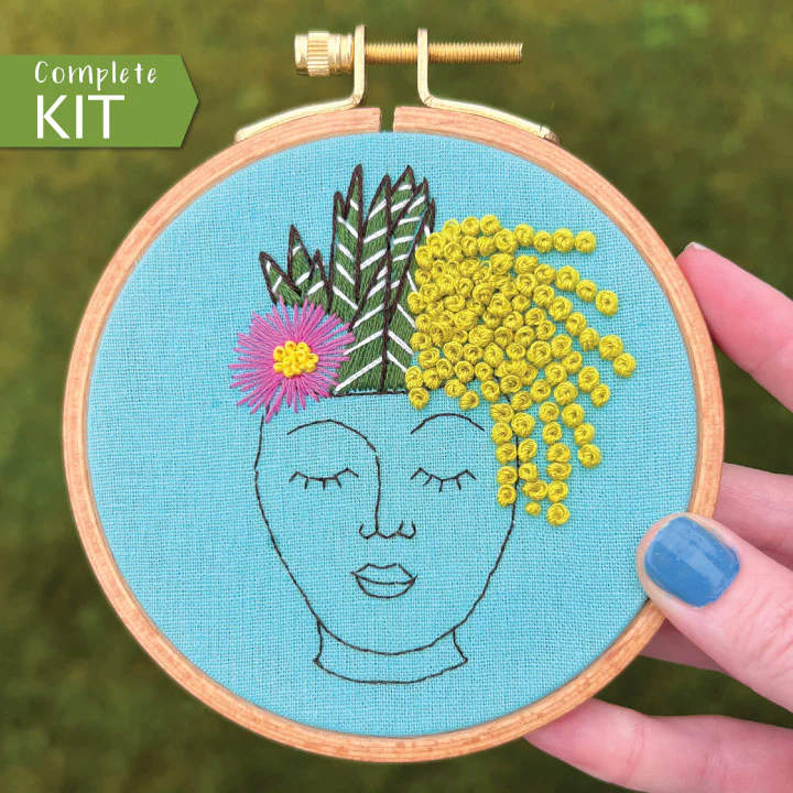 Zen Zone Embroidery Kit by Rosanna Diggs Embroidery