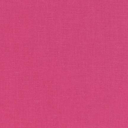 HOT PINK Essex Linen/Cotton Blend by Robert Kaufman