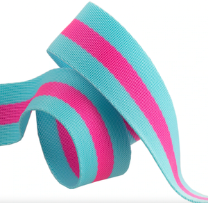 1.5" Striped Nylon Webbing from Tula Pink Yardage - Sold by the 1/4 Yard