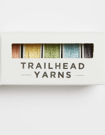 Acorn Cache, 5 Acorn Bobbin Set, Tencel Pearl Cotton by Trailhead Yarns