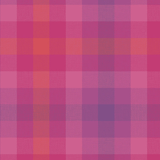 MAGENTA Kaleidoscope Woven Plaid by Alison Glass